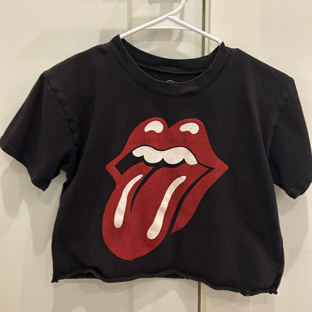 Cute Rolling Stones Cropped T